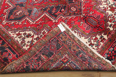 6x9 Red, Ivory, Charcoal Color Hand Knotted Persian 100% Wool Traditional Oriental Rug