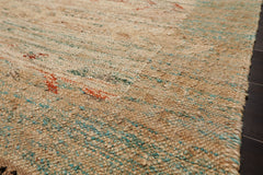 5x7 Beige, Tan, Gray Color Hand Woven All-Over 100% Wool Modern Oriental Rug