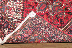 Red 5x7 Hand Knotted Traditional Tabriz Wool Bordered Oriental Area Rug