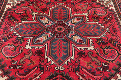 Red 5x7 Hand Knotted Traditional Tabriz Wool Bordered Oriental Area Rug