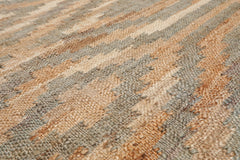 5x7 Beige, Caramel, Gray Color Hand Woven All-Over 100% Wool Southwestern Oriental Rug