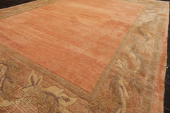 5x8 Rose, Sage, Taupe Color Hand Knotted Tibetan Wool Art Deco Oriental Rug