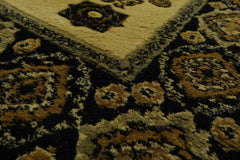 6x9 Citrus, Black, Gold Color Hand Knotted Heriz Wool Arts & Crafts/Mission Oriental Rug