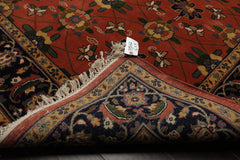 6x9 Rose, Navy, Gold Color Hand Knotted French Aubusson Savonnerie New Zealand Wool Traditional Oriental Rug