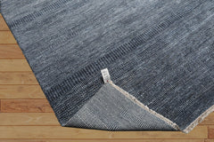 Multi Size Blue White Color Hand Knotted All-Over Wool & Silk Modern Oriental Rug