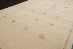 5x8 Ivory, Brown, Color Hand Knotted Tibetan New Zealand Wool Art Deco Oriental Rug