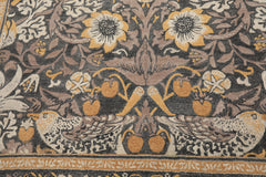 Multi Size Gray Beige Taupe Color Hand Hooked William Morris Wool Traditional Oriental Rug