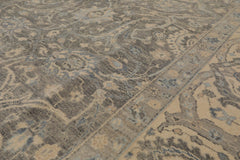 8x10 Gray, Beige, Slate Color Hand Knotted All-Over 100% Wool Traditional Oriental Rug