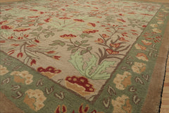 Multi Size Beige, Sage Hand-Tufted Persian 100% Wool Botanical Floral ACELENE Transitional Oriental Area Rug