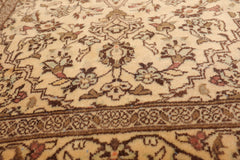 3x5 Caramel, Brown, Aqua Color Hand Knotted All-Over 100% Wool Traditional Oriental Rug