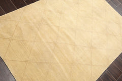 4x6 Pistacchio, Beige, Color Hand Knotted All-Over 100% Wool Modern Oriental Rug