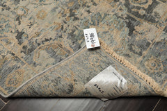3x5 Gray, Beige, Slate Color Hand Knotted Distress Quality Oushak Wool Transitional Oriental Rug