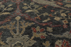 3x5 Slate, Gray, Rust Color Hand Knotted Oushak Wool Transitional Oriental Rug