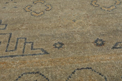 3x5 Beige, Gray, Slate Color Hand Knotted Afghan Oushak Wool Transitional Oriental Rug