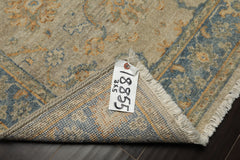 3x5 Gray, Beige, Aqua Color Hand Knotted Afghan Oushak Wool Transitional Oriental Rug