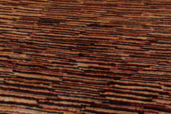 4x6 Gold, Rust, Beige Color Hand Knotted All-Over 100% Wool Traditional Oriental Rug