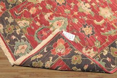 4x6 Wine, Gray, Aqua Color Hand Knotted Soumak Wool Traditional Oriental Rug