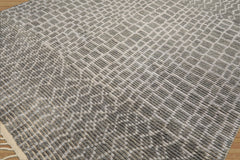 8x10 Tone on Tone Blue, , Color Hand Knotted Morrocan Wool Modern & Contemporary Oriental Rug