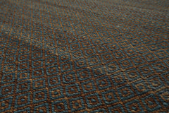 8x10 Teal, Brown, Color Hand Woven Kilim Wool Modern & Contemporary Oriental Rug