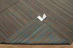 8x10 Teal, Brown, Color Hand Woven Kilim Wool Modern & Contemporary Oriental Rug