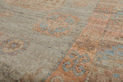 4x6 Mint, Blush, Beige Color Hand Knotted Afghan Oushak 100% Wool Traditional Oriental Rug