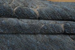 8x10 Gray, Denim, Color Hand Knotted Moroccan Wool Modern & Contemporary Oriental Rug