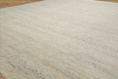 LoomBloom Gray 7'10''x9'10" Hand Knotted Transitional Oushak Wool Oriental Area Rug