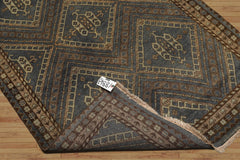 LoomBloom Blue 3'11''x6'0" Hand Knotted Traditional Oushak Wool Oriental Area Rug