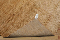 6x9 Tone on tone Gold, , Color Hand Knotted All-Over 100% Wool Modern Oriental Rug