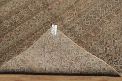 8x10 Green, Beige, Brown Color Hand Knotted High End Designer Wool Transitional Oriental Rug