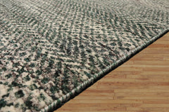 8x10 Beige, Gray, Green Color Hand Knotted High End Designer Wool Contemporary Oriental Rug