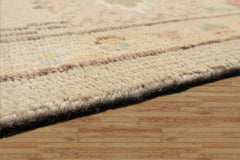 8x10 Beige Ivory Aqua Color Hand Knotted Oriental Wool Arts & Crafts/Mission Oriental Rug