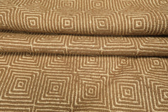 8x10 Gold, Ivory, Color Hand Woven Kilim Wool Modern & Contemporary Oriental Rug