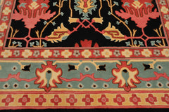Art & Crafts Transitional Wool Rug LoomBloom Hand Tufted Multi Black Oriental