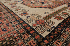 LoomBloom Traditional Beige Wool Area Rug Heriz Pattern Hand Knotted 10'2'' x 14'6''