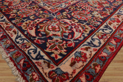 LoomBloom Traditional Red Wool Area Rug Tabriz Design Hand Knotted 9'5''x12'1"
