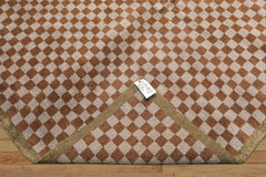 5x7 Gray, Brown, Sage Color Hand Knotted Tibetan Wool & Silk Moden & Contemporary Oriental Rug