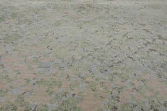 8x10 Beige, Taupe, Green Color Hand Knotted Tibetan Wool & Silk Modern Oriental Rug