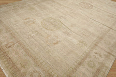 LoomBloom Contemporary Dirty Beige Wool Area Rug Afghan Oushak Design Hand Knotted 10'x14'1"
