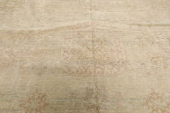 LoomBloom Contemporary Dirty Beige Wool Area Rug Afghan Oushak Design Hand Knotted 10'x14'1"