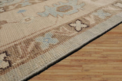 9'x12' Gray Hand Knotted Oushak Oriental Area Rug by LoomBloom