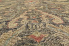 5x7 Hand Knotted Distressed Afghan 100% Wool Traditional Oriental Rug Gray Beige Color
