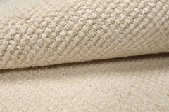 Textured Ivory Oriental Rug Multi Sizes LoomBloom Hand Woven Contemporary New Zealand Wool