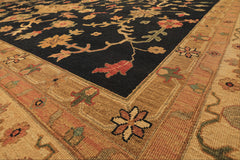 12x18 Charcoal, Beige, Sage Color Hand Knotted Soumak Wool Traditional Oriental Rug