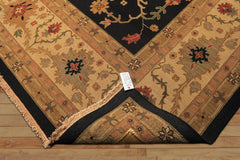 12x18 Charcoal, Beige, Sage Color Hand Knotted Soumak Wool Traditional Oriental Rug