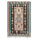3'7" x 5'3" Wool Foundation Hand Knotted Turkish Kilim Oriental Area Rug Taupe