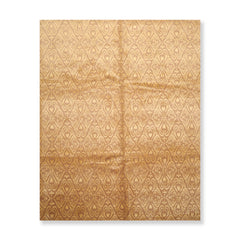 8x10 Tan, Gold, Color Hand Knotted All-Over Wool & Silk Transitional Oriental Rug