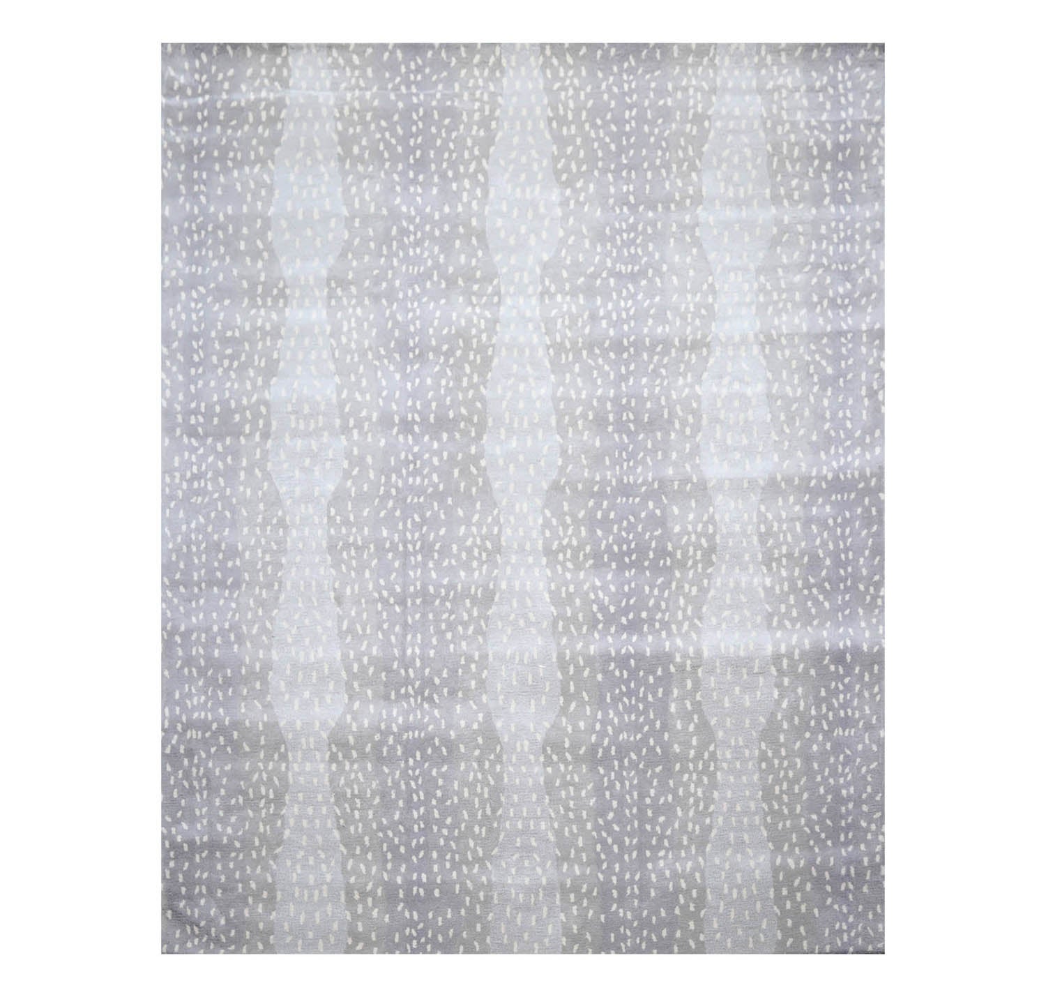 Multi Size Gray Ivory Color Hand Tufted Animal Print 100% Wool Modern Oriental Rug