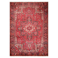 10x14 Red, Charcoal, Green Color Hand Knotted Hand Made 100% Wool Traditional Oriental Rug