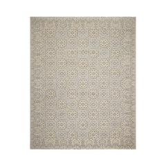 8x10 Transitional Oriental Rug, Hand Knotted in Beige 100% Wool